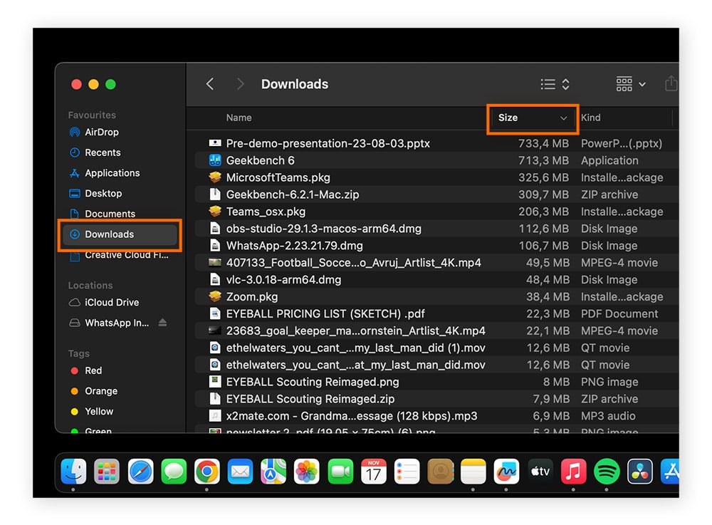  Le dossier Téléchargements sur macOS